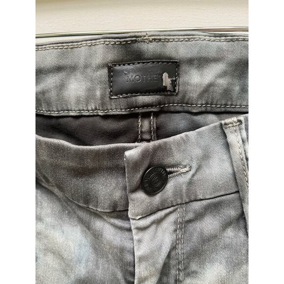 Mother Women The Looker Spontaneous Combustion Skinny Jeans Size 28 Tie Dye Gray - Picture 2 of 12